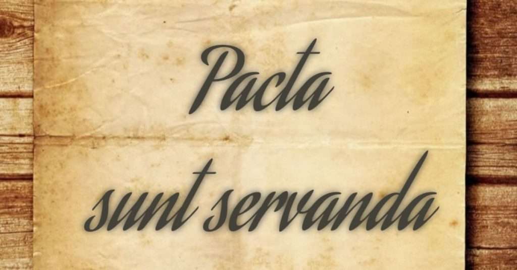 Pacta sunt servanda - avtalslagen