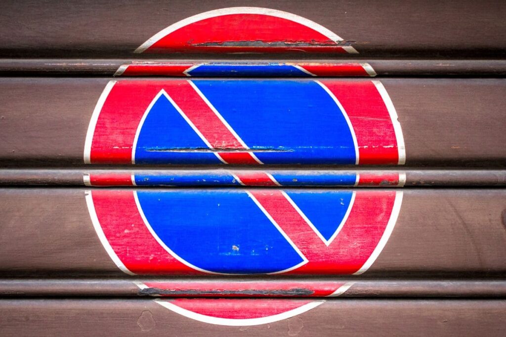 Skylt - parkering förbjuden